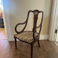Antique Edwardian Inlaid Mahogany Chair