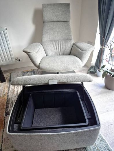 Authentic Coalesse Massaud Lounge Chair & Storage Ottoman (Designer)