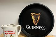 Guinness water jug and bar tray