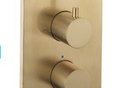 Clearance: MPRO Crossbox 2 Outlet Trim & Levers Brushed Brass