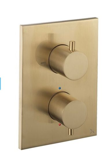Clearance: MPRO Crossbox 2 Outlet Trim & Levers Brushed Brass