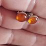 Silver 925 amber earrings. Image 6