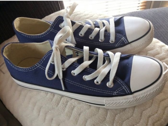 New Denim Lace Trainers