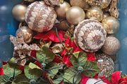 Black Sack of Christmas Decorations