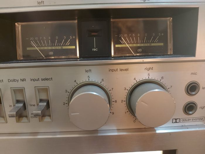Technics FM-AM Stereo Tuner Model ST-3200, Technics Model No. RS-M205, Technics Stereo integrated Amplifier Model SU-3200, 3 parts of a Technics Music System, No phonograph or Speakers