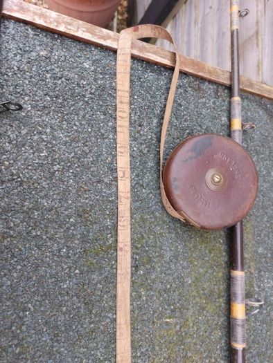 leather case 50th vintage tape measure