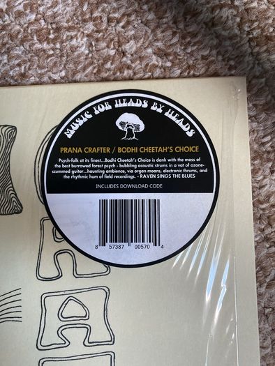 Prana Crafter "Bodhi Cheetahs Choice" vinyl