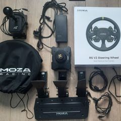 Complete Sim Racing Set Moza R9 V2 RS V2 SR P Simagic DS 8X