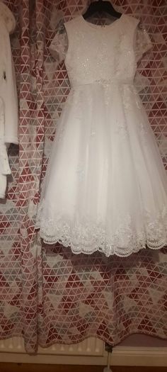 Girls white communion dress