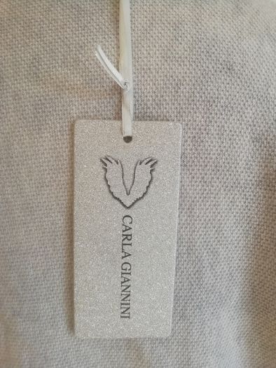 Carla Giannini Women's Angora Mix Top With Heart & Stars New With Tag Grey