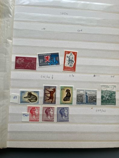 Stamps album LUXEMBURG