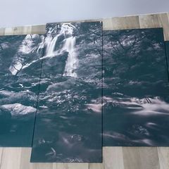 Canvas Poster - 5 Pieces - wooden frame