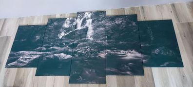 Canvas Poster - 5 Pieces - wooden frame