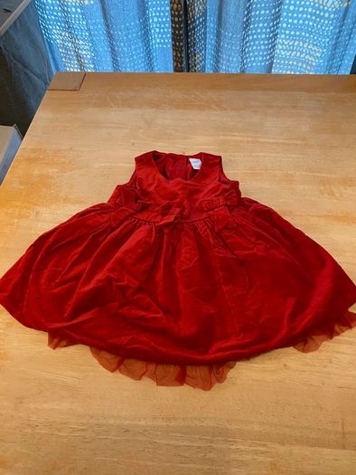 Gorgeous velvety red dress from Next