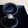 10 c gold ring with Natural Topaz and Diamonds Image 5