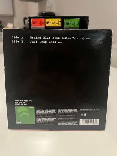Limp Bizkit - Behind Blue Eyes 7 inch vinyl