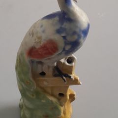 Vintage Ceramic Peacock - Flower Arrangement Frog