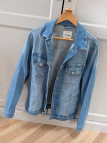 Blue denim jacket mens jack and Jones