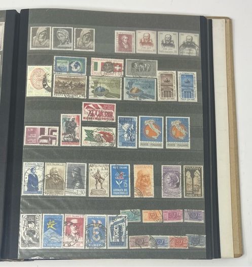 Collection: Cyprus, Greece, Italy and San Marino Stamps both mint an commemorative stamps on 41 pages