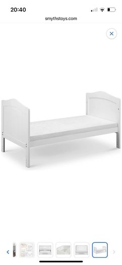 Cot bed and mattress