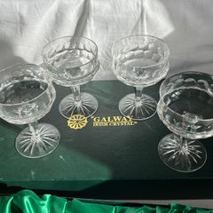 Galway Crystal Vintage Sherbet Glasses