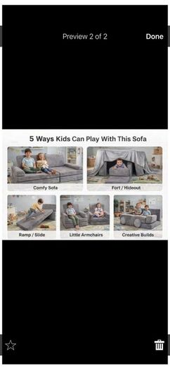 Bunky kids sofa