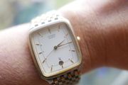 Citizen Unisex Quartz Gold Plated Watch Fresh Battery, Works Well