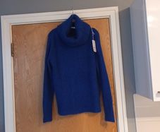 Mika Elles Royal Blue Jumper With  Cowl Neck.   S, 14-16.   B.N.W.T