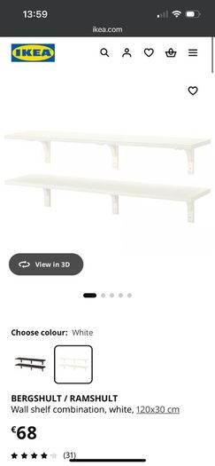 Bergshult / Ramshult Wall Shelf