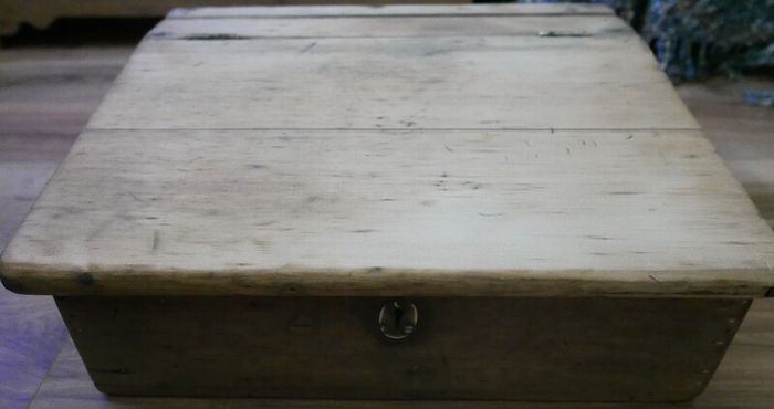 Antique  School Desk, Wooden Writing Slope