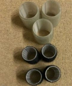 7 x Velcro hair rollers