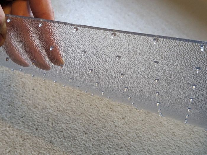 Marvelux transparent PVC chair mat for carpets (Made in UK)