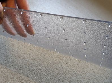 Marvelux transparent PVC chair mat for carpets (Made in UK)