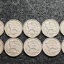 Irish Eire Threepence Leat Reul hare collection FULL DATE RUN 1942 to 1968. Image 5