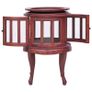 Vitrine Cabinet Brown 50x50x76 cm Solid Mahogany Wood Image 6