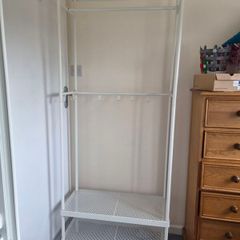 Coat rack with shoe storage unit