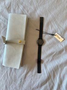 Brand new CLUSE watch, black and grey, with pouch