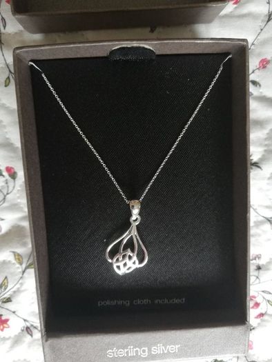sterling silver necklace and matching earrings