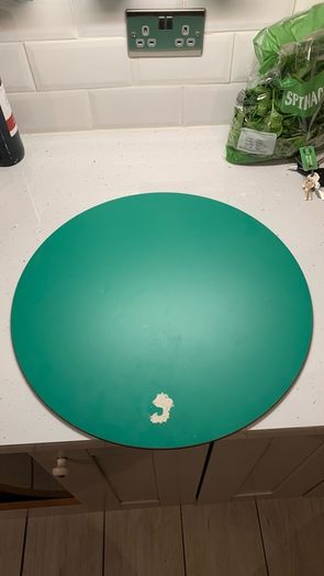 20" circular frameless mirror