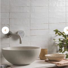 Hoxton white gloss porcelain tiles from Mandarin Stone
