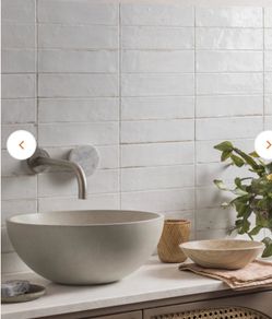Hoxton white gloss porcelain tiles from Mandarin Stone