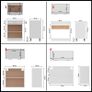 4 Piece Kitchen Cabinet Set White Image 10