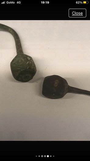 bronze robe pins