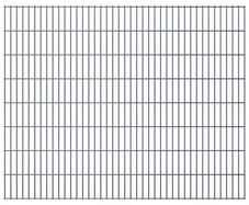 2D Garden Fence Panels 2.008x1.03 m 8 m (Total Length) Grey