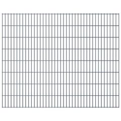 2D Garden Fence Panels 2.008x1.03 m 8 m (Total Length) Grey