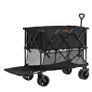 Foldable Double Decker Wagon, 400L Collapsible Wagon Cart with All-Terrain Wheels, Heavy Duty Folding Wagon Cart 225 lbs Weight Capacity for Camping, Shopping, Garden, 52" Extra Long Extender Image 5