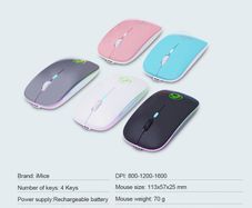 2.4 G Wireless Computer Silent Mouse No Rgb - White
