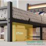 Bed frame with Headboard and USB Charging Station,Heavy Duty Bed Single Size with LED Lights Image 3
