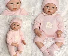 Soft Silicone Vinyl Reborn Dolls Baby Girl 22 inch 55 cm Magnetic Mouth Lovely Lifelike Cute Toy That Look Real Newborn Handmade Birthday Xmas Gift (FREE POSTAGE)
