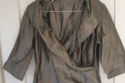 Coast 2 piece olive pencil skirt and Silk wrap